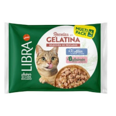 Libra Gato Saquetas Em Gelayia Com Salmao E Atum